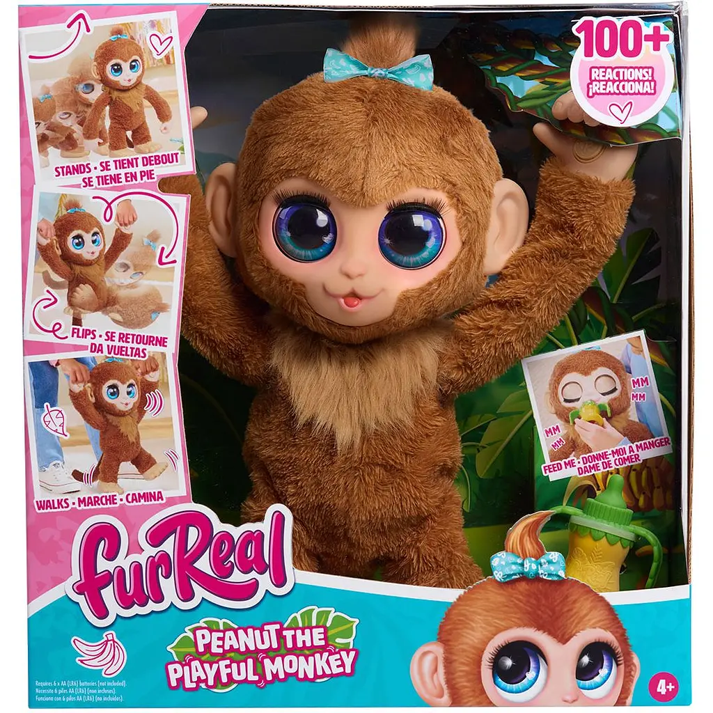 Интерактивная игрушка FurReal Friends Игривая Обезьянка Арахис (28113) - фото 3