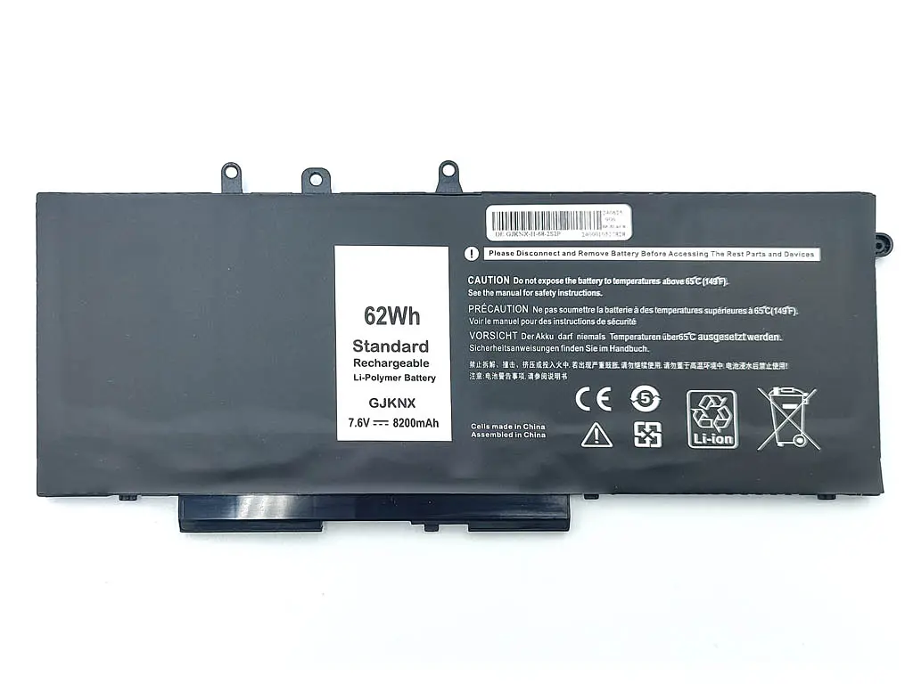 Акумулятор для Dell GJKNX Latitude 5495, 5288, 14 5490, 15 5590, 5488, 5491 (3DDDG) (7.6V 8200 mAh 62Wh) - фото 2