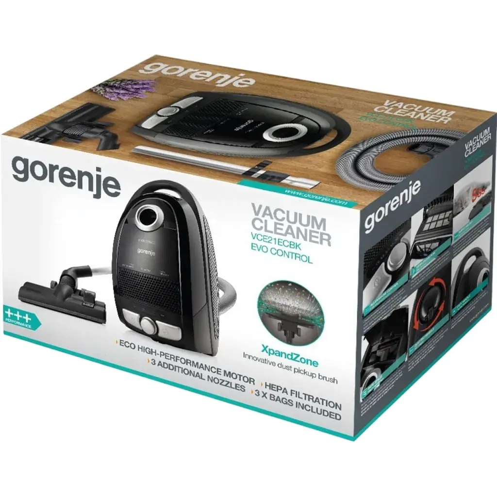 Пилосос Gorenje VCE 21 ECBK (VCE21ECBK) - фото 11