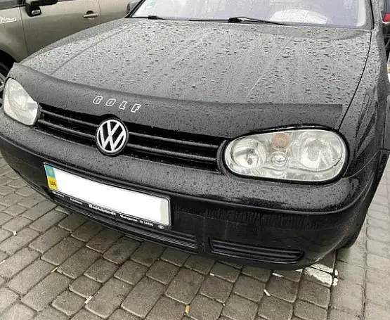 Дефлектор капоту мухобійка для Volkswagen Golf IV 1997-2003 (Vip Tuning) VW12 - фото 3