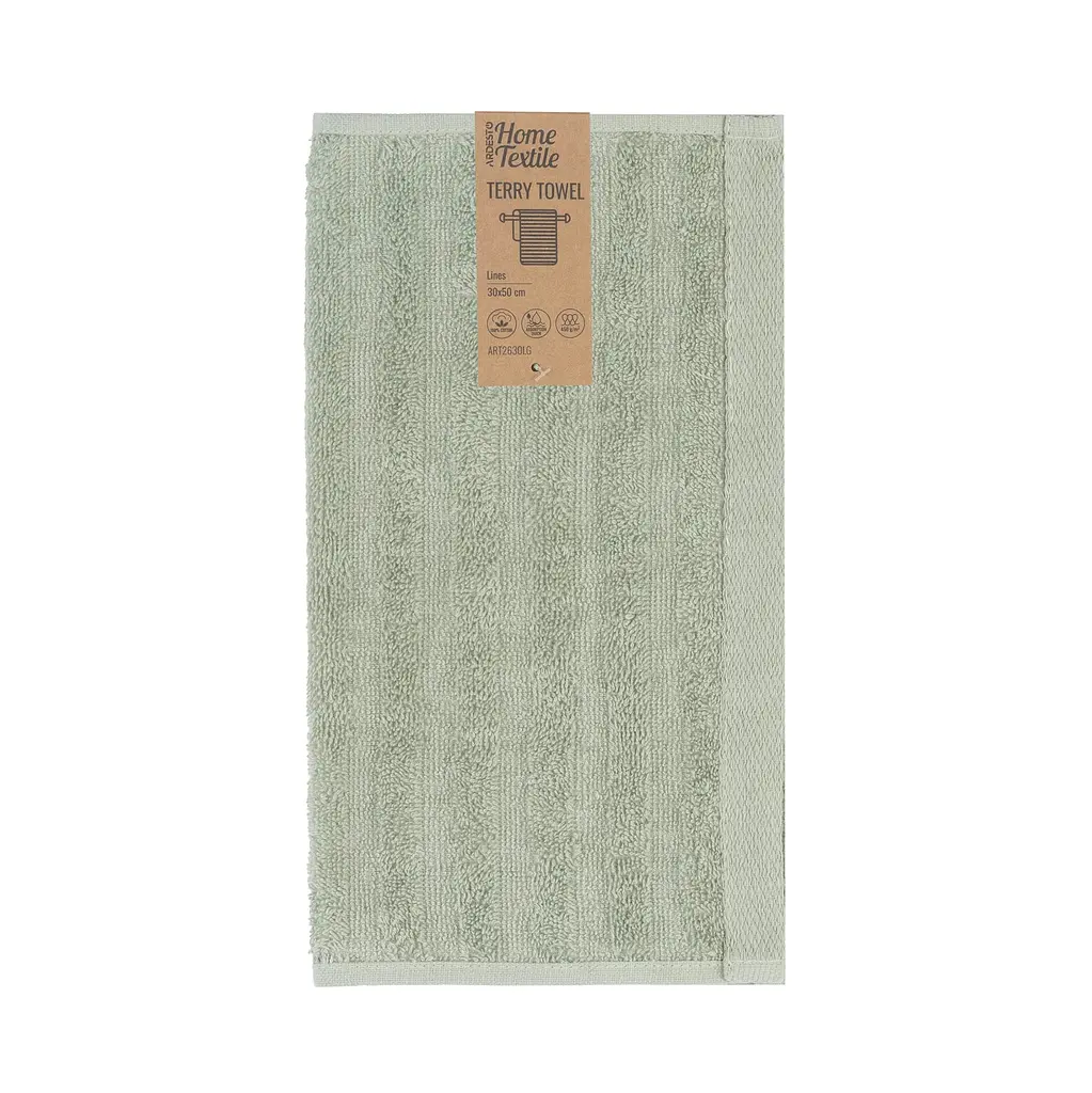 Полотенце махровое Ardesto Lines зеленое 30 x 50 см (ART2630LG) - фото 5