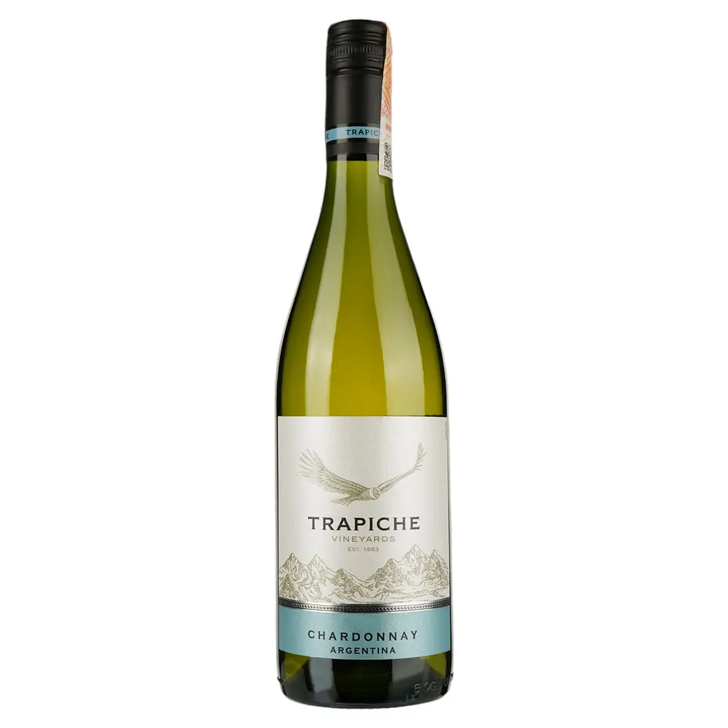 Вино Trapiche Vineyards Chardonnay, біле, сухе, 13,5%, 0,75 л - фото 1