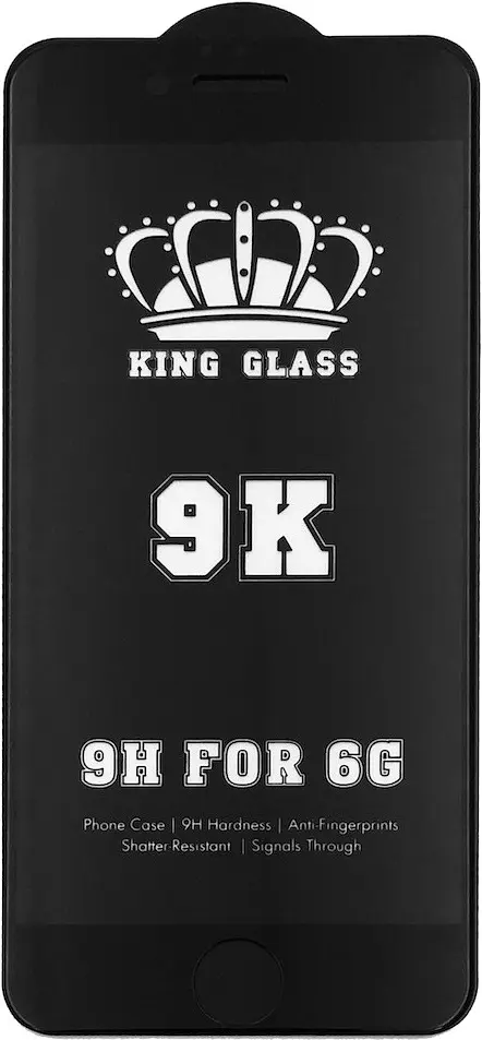 Захисне скло Tempered Glass 9K Full Glue Apple iPhone 6/6s black - фото 3