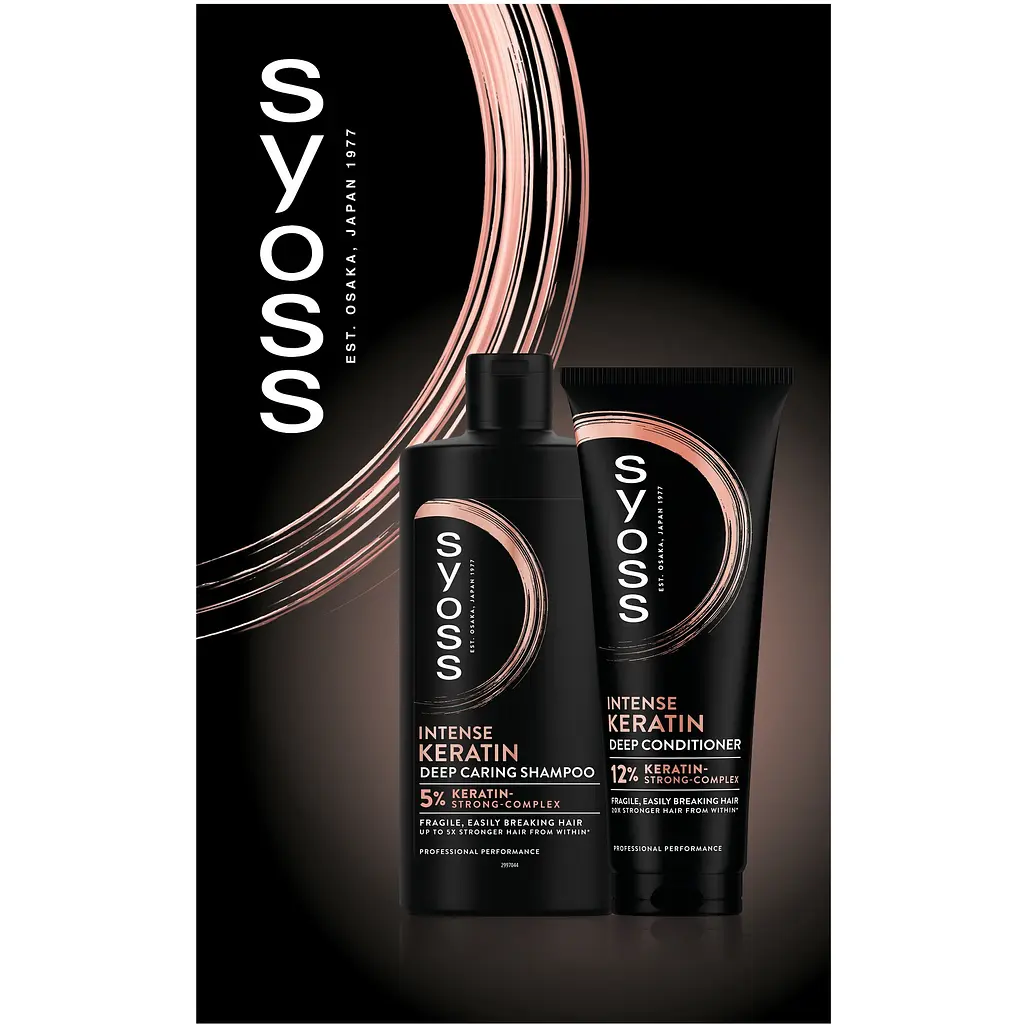 Набір Syoss Keratin: Шампунь 440 мл + Кондиціонер 250 мл - фото 2
