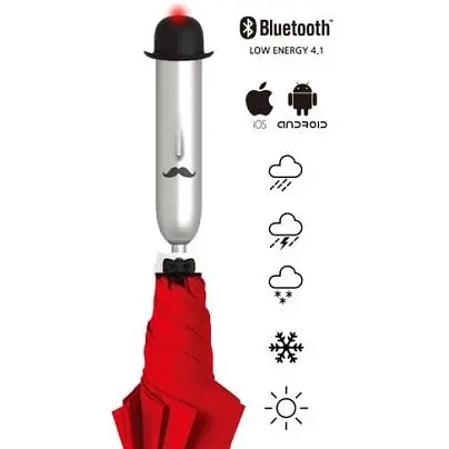 Розумна парасолька Opus One Smart Umbrella Red - фото 5
