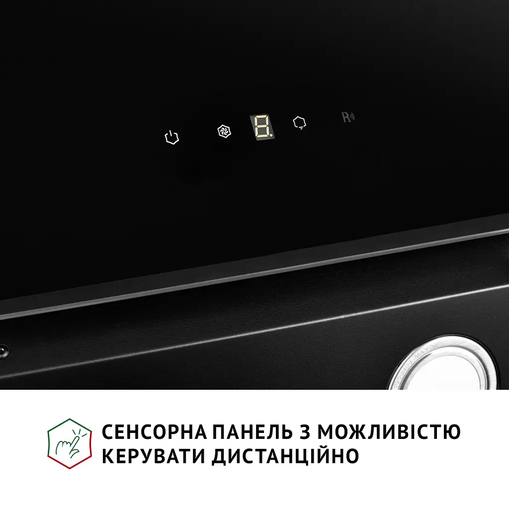 Витяжка декоративна похила PERFELLI VICCO 6HSR NERO - фото 7
