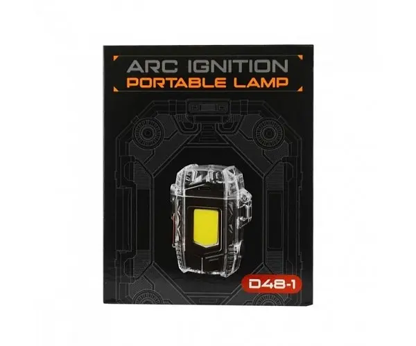 Фонарь Grand D48-1 LED аккумуляторный с зажигалкой черный - фото 4