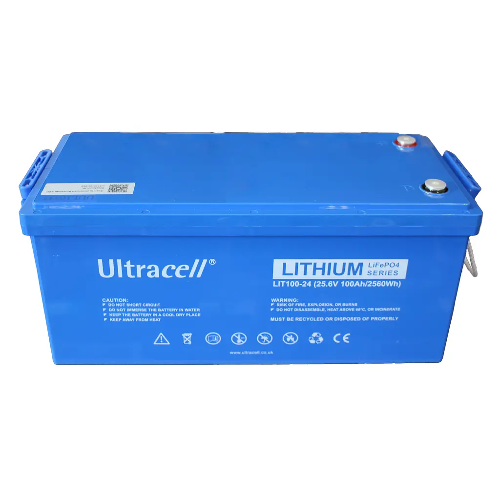 Батарея аккумуляторная Ultracell LiFePO4 24(25.6)V 100Ah/ 2560W(2.56kW) BLUETOOTH - фото 2
