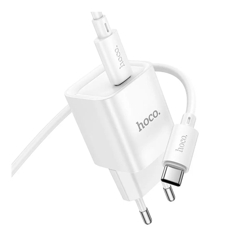 Зарядний комплект Hoco C146A Mini Charger 1USB-C PD/QC 20W 5V/3A Type-C to Type-C White (35279_3345665) - фото 5