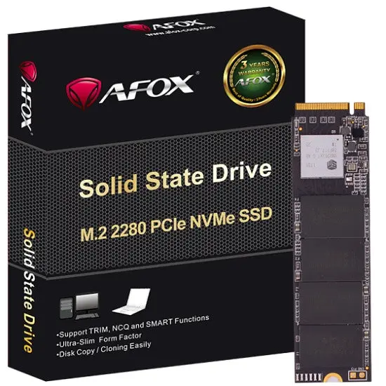 SSD 512Gb AFox ME300 M.2 2280 PCIe NVMe Gen 3x4 3D TLC NAND, Retail - фото 3