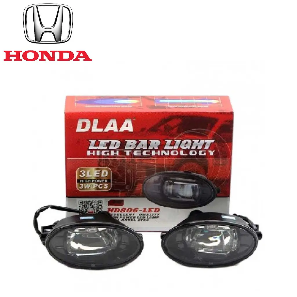 LED Протитуманні фари Honda Honda Cars 2008-2016 12V 7W з проводкою Комплект (HD-806 LED) - фото 2