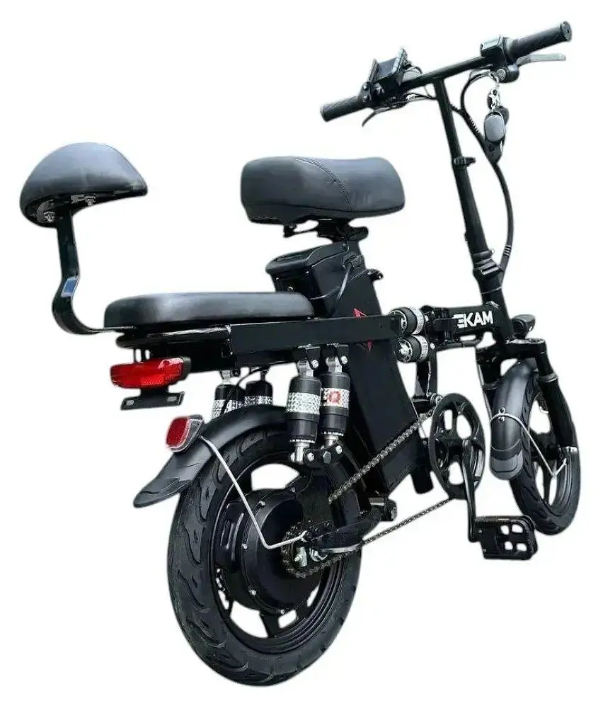 Електровелосипед E-Kam KM-E8 Pro Plus 14" (1000W, 48V, 15Ah) складаний двомісний - фото 4