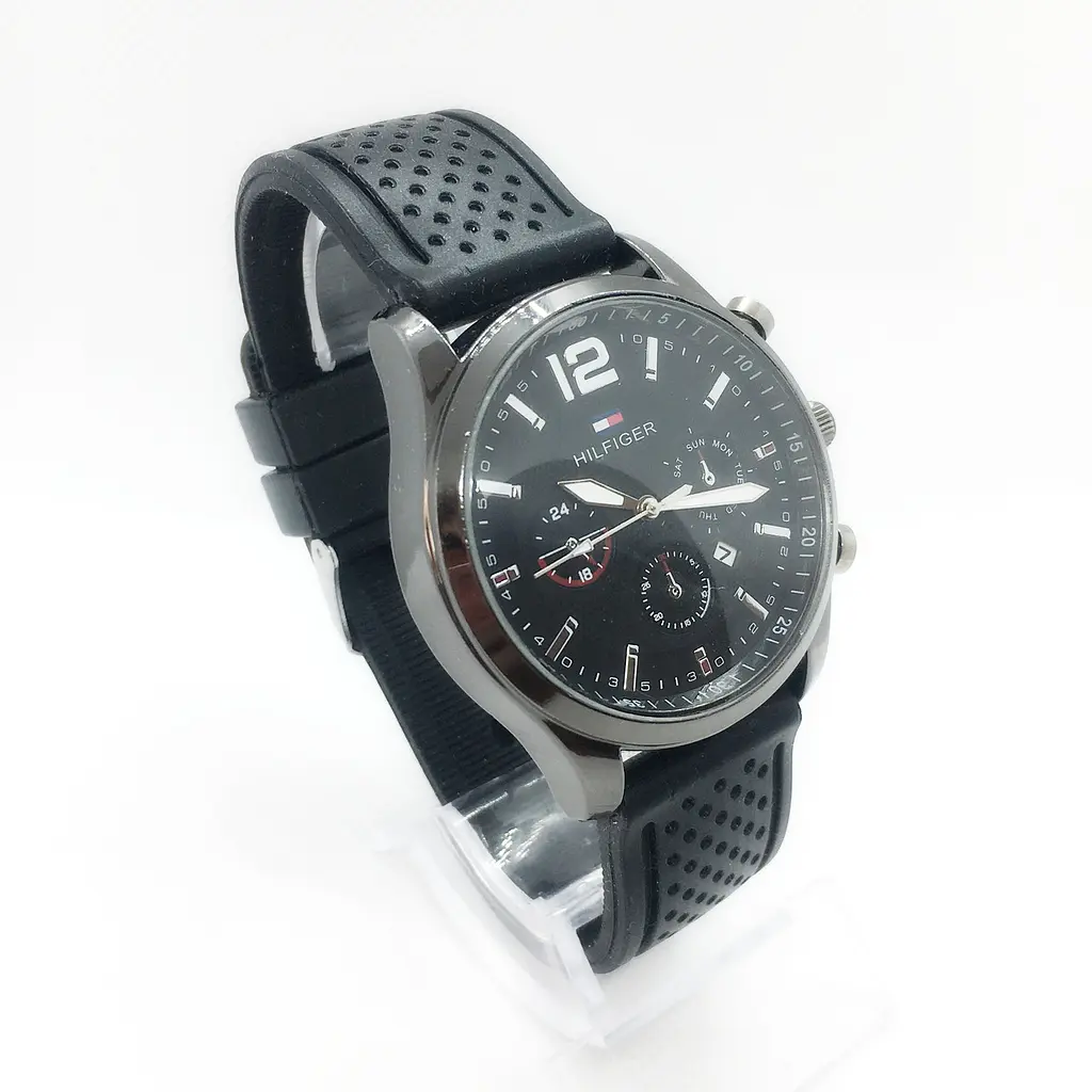 Наручний годинник чоловічий Clockhouse Hilfiger Чорний (IBW300B) - фото 2