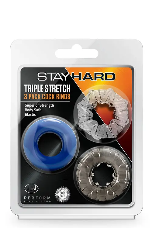 Набор эрекционных колец Stay Hard Triple Stretch - фото 2