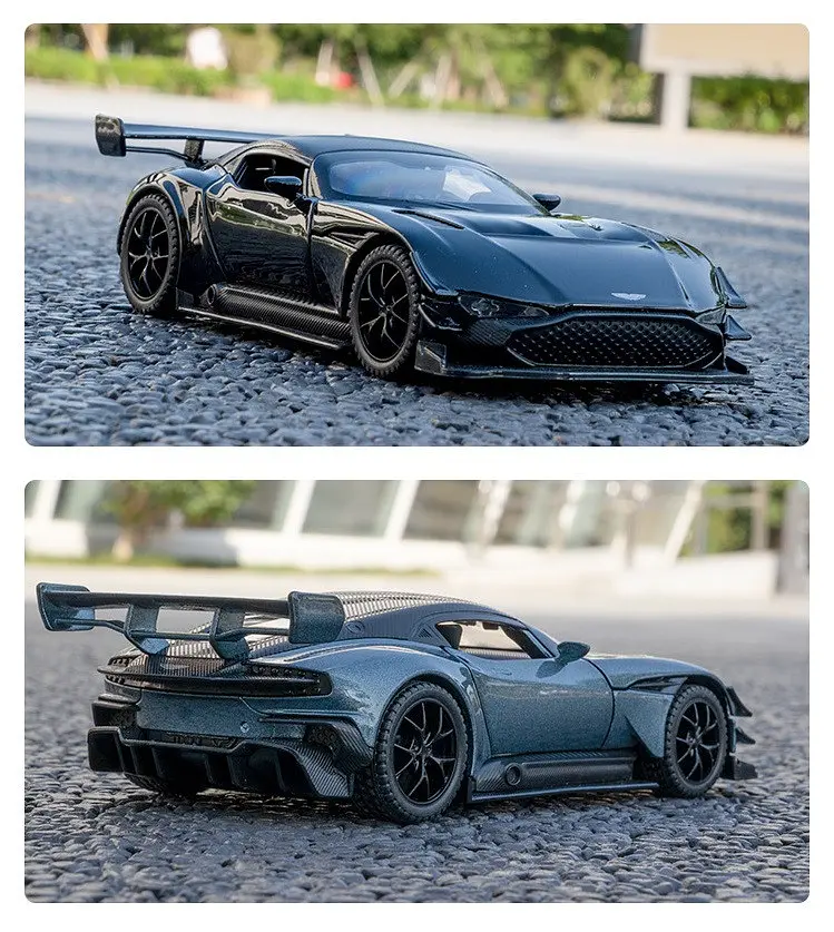 Колекційна металева модель автомобіля АвтоЕксперт Aston Martin Vulcan з інерцією, світлом та звуком 1:32 - фото 7