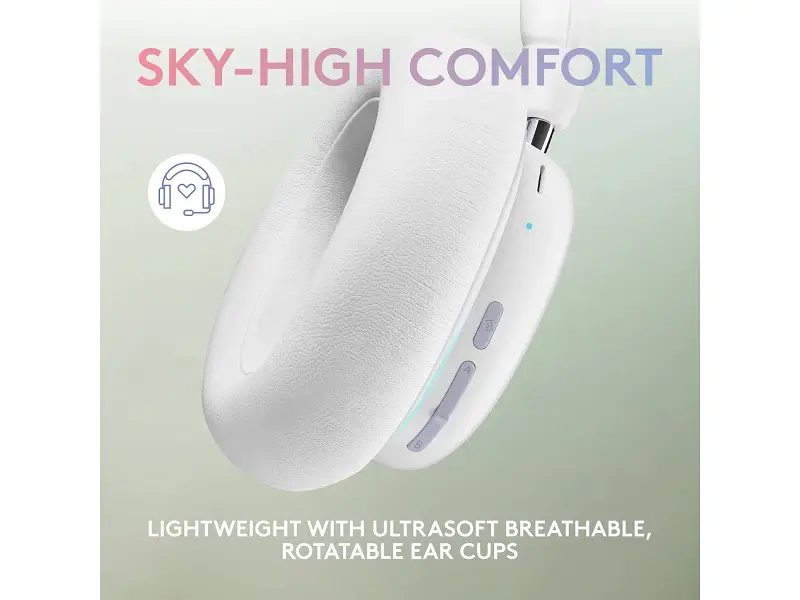 Навушники з мікрофоном Logitech G735 Off White (981-001083) - фото 4
