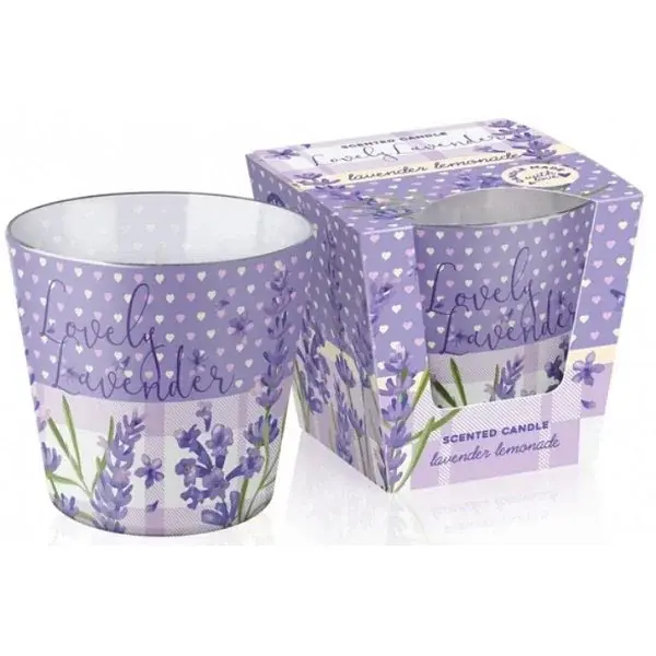 Свічка з ароматом "Bartek candles" 115г/30год. Lavander Lemonade