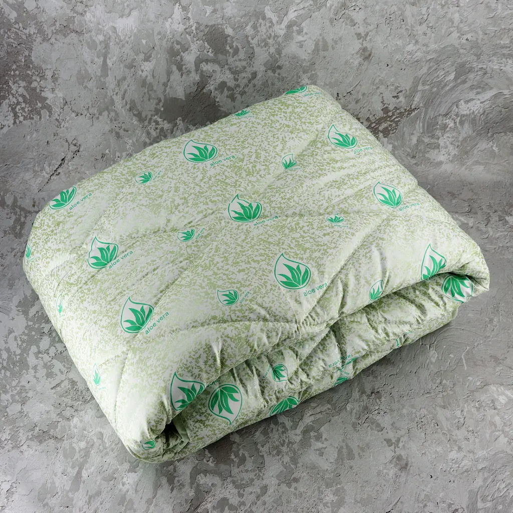 Ковдра закрита холлофайбер ALOE VERA (Мікрофібра) Двоспальна Євро 200х220 55077 - фото 4