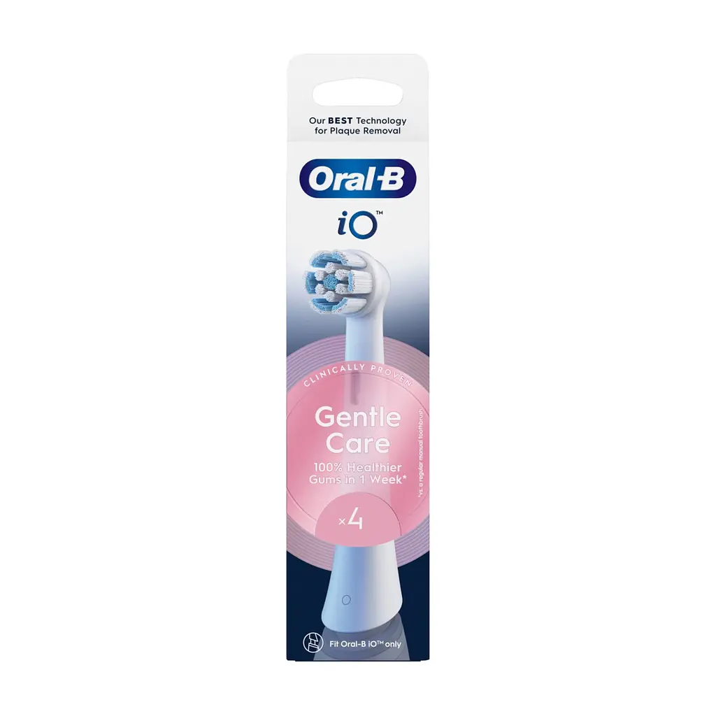 Насадка для зубної щітки Oral-B iO Gentle Care White 4ct (8700216199438) - фото 3