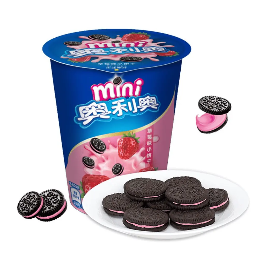 Печиво Oreo Mini Biscuit Strawberry 55г - фото 3