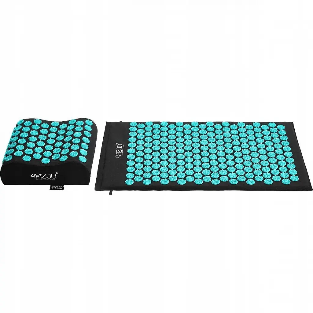 Килимок акупунктурний 4FIZJO Eco Mat XL Аплікатор Кузнєцова з подушкою 72 x 42 см 4FJ0380 Black/Blue (P-5907739313911) - фото 9