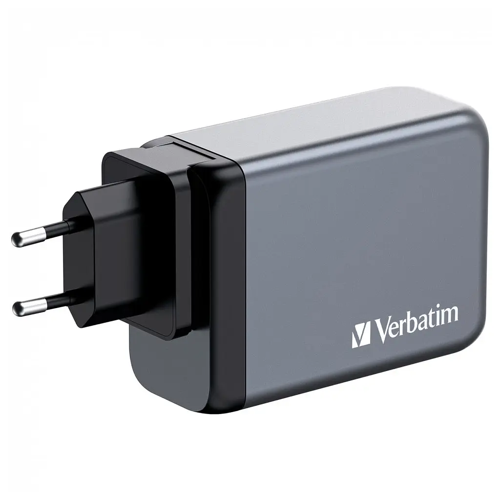 Зарядний пристрій Verbatim GaN 240 W 4 ports (USB-C-140 W,USB-C-100 W,USB-C-65 W /USB-A -3.0) (32205) - фото 2