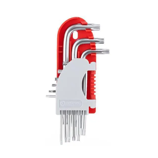 Набір шестигранних ключів зірочок Torx Intertool Pro HT-1821 (у наборі 9 шт.) - фото 2