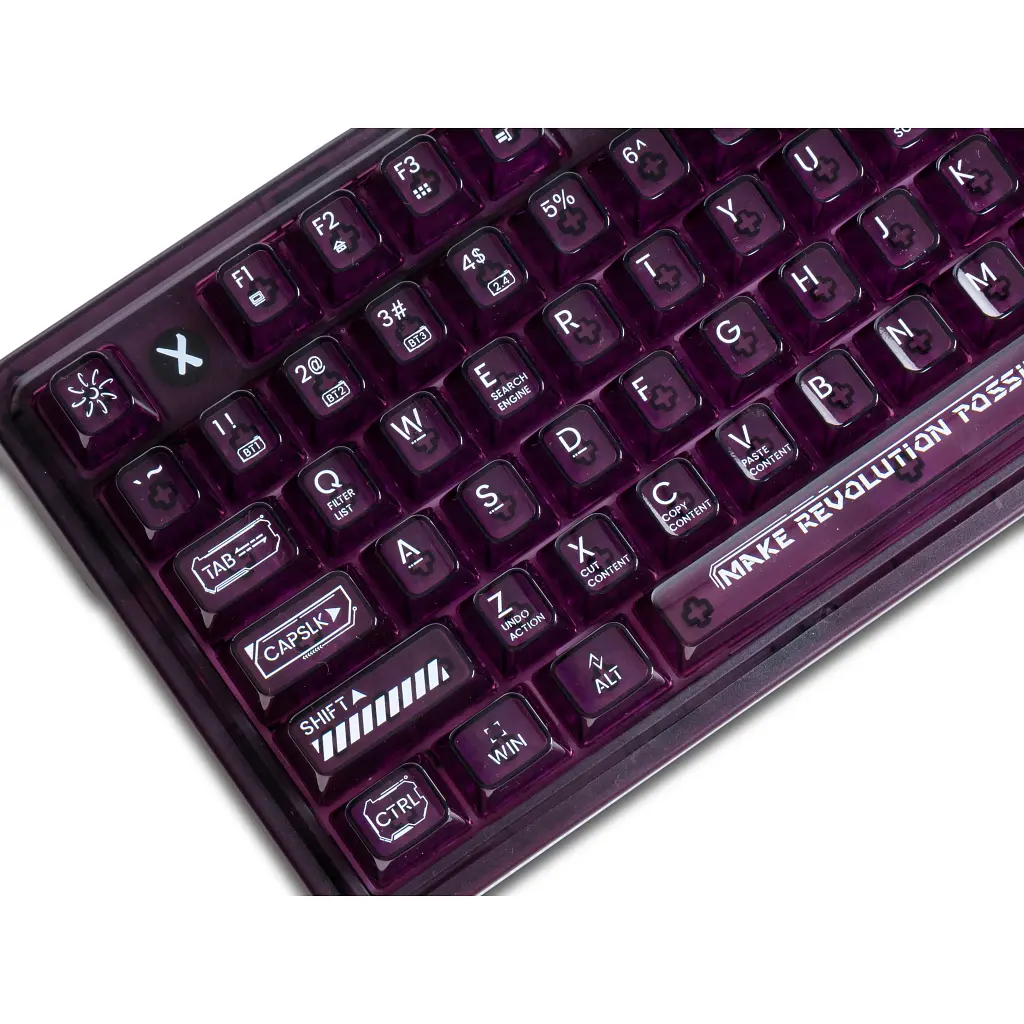 Клавіатура Thunderobot K75 TKL RGB Tri-mode Violet Mist Moon Switch Purple (6932066305550) - фото 8