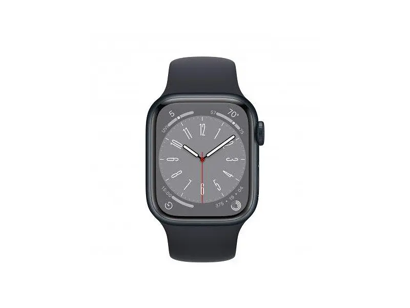 Смарт-годинник Apple Watch Series 8 GPS + Cellular 41mm Midnight Aluminum Case W. Midnight S. Band S/M (MNUV3) - фото 2