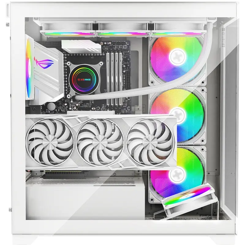 Корпус Xilence XILENT GLEAM ARGB X818.W.ARGB, без Блок живлення ATX БІЛИЙ - фото 9