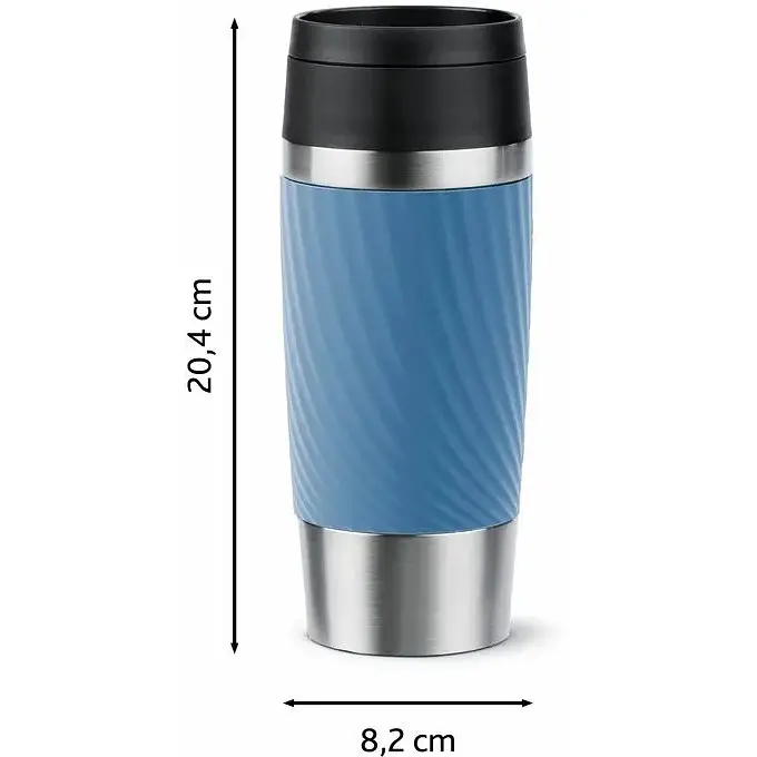 Термочашка Tefal Travel Mug Classic Twist 360 мл блакитна (N2024510) - фото 4