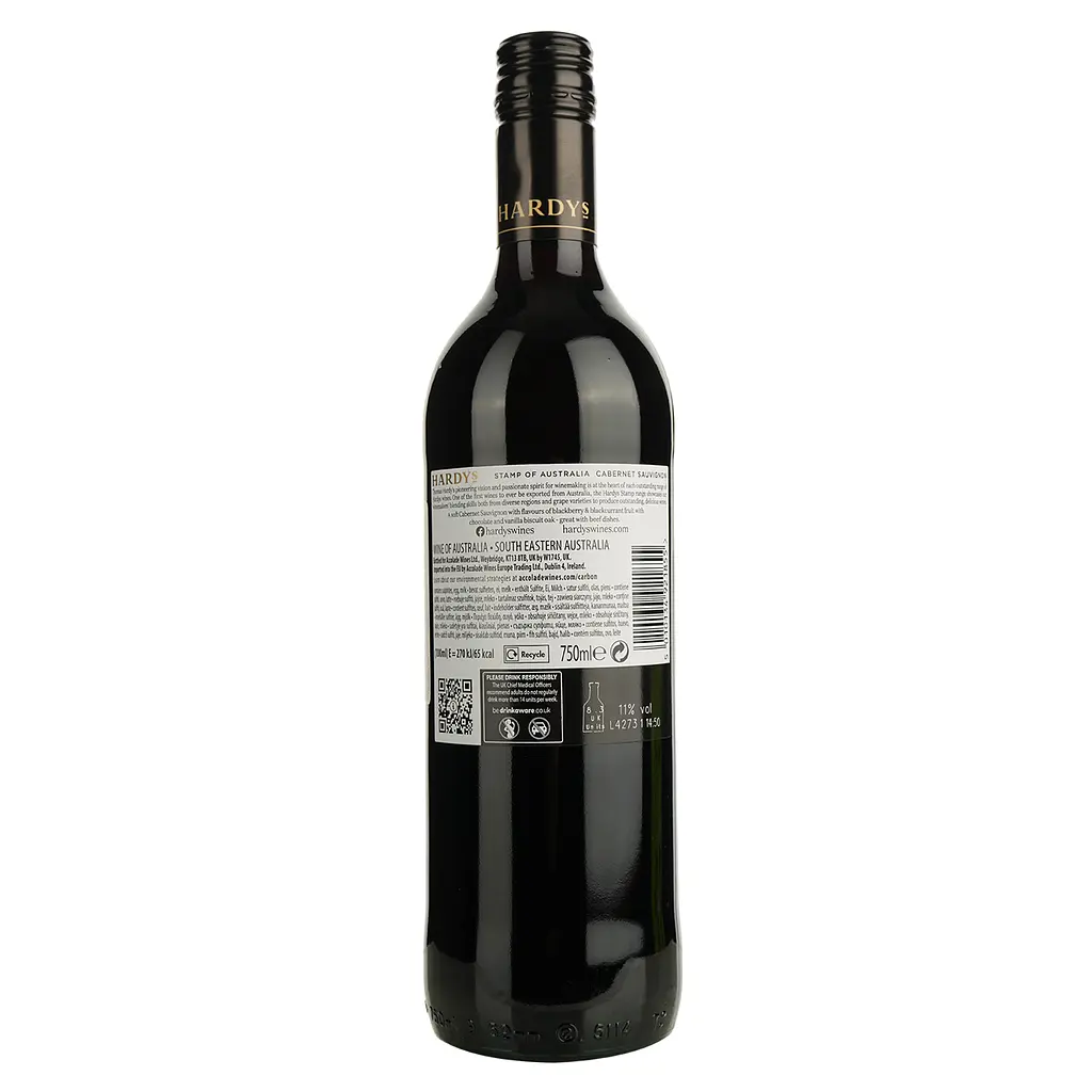 Вино Hardys Stamp Cabernet Sauvignon красное сухое 0,75 л - фото 2