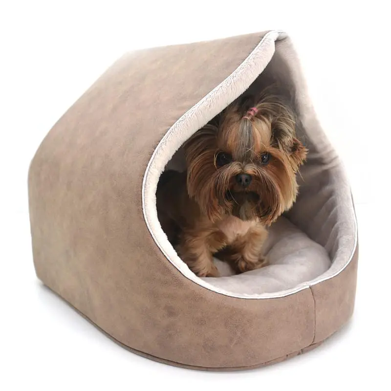 Будка для котів та собак Zoo-hunt Айсберг коричнева №2 42.5х42.5х37.5 см - фото 6