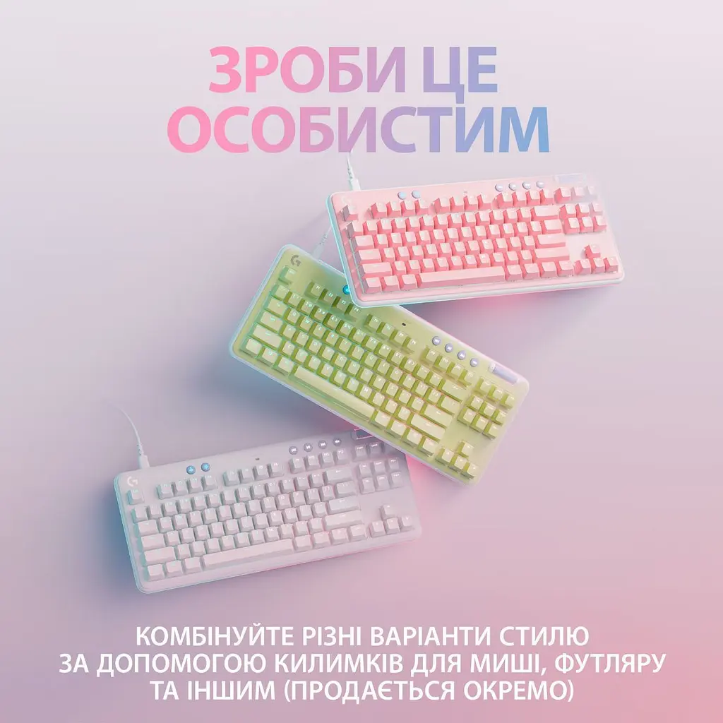 Клавіатура Logitech G713 Aurora Gaming GX Brown Off-White [920-010422] [78342] - фото 3