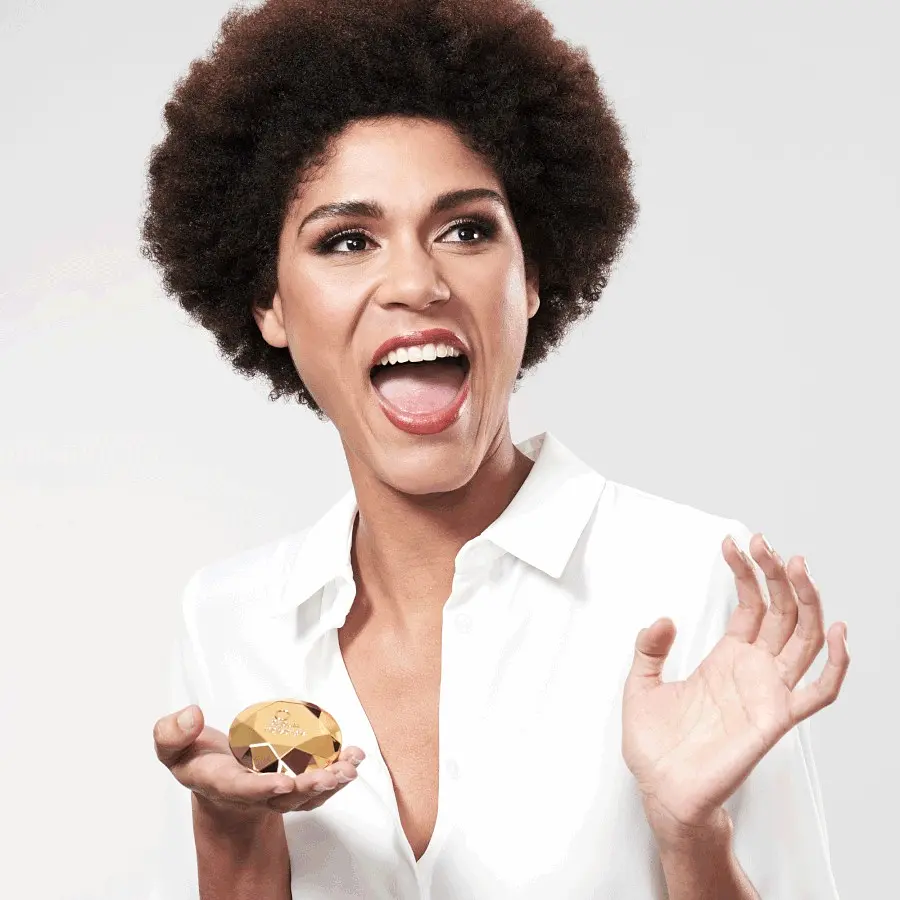 Вібратор для клітора Bijoux Indiscrets Diamond Twenty One золотий - фото 4