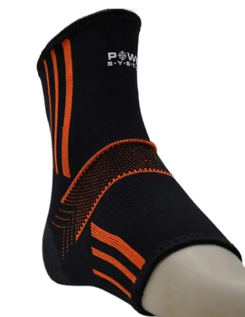 Бандажі на гомілкостоп Power System PS-6022 Ankle Support Evo Black/Orange M (пара) (PS_6022_M_Black/Orange) - фото 4