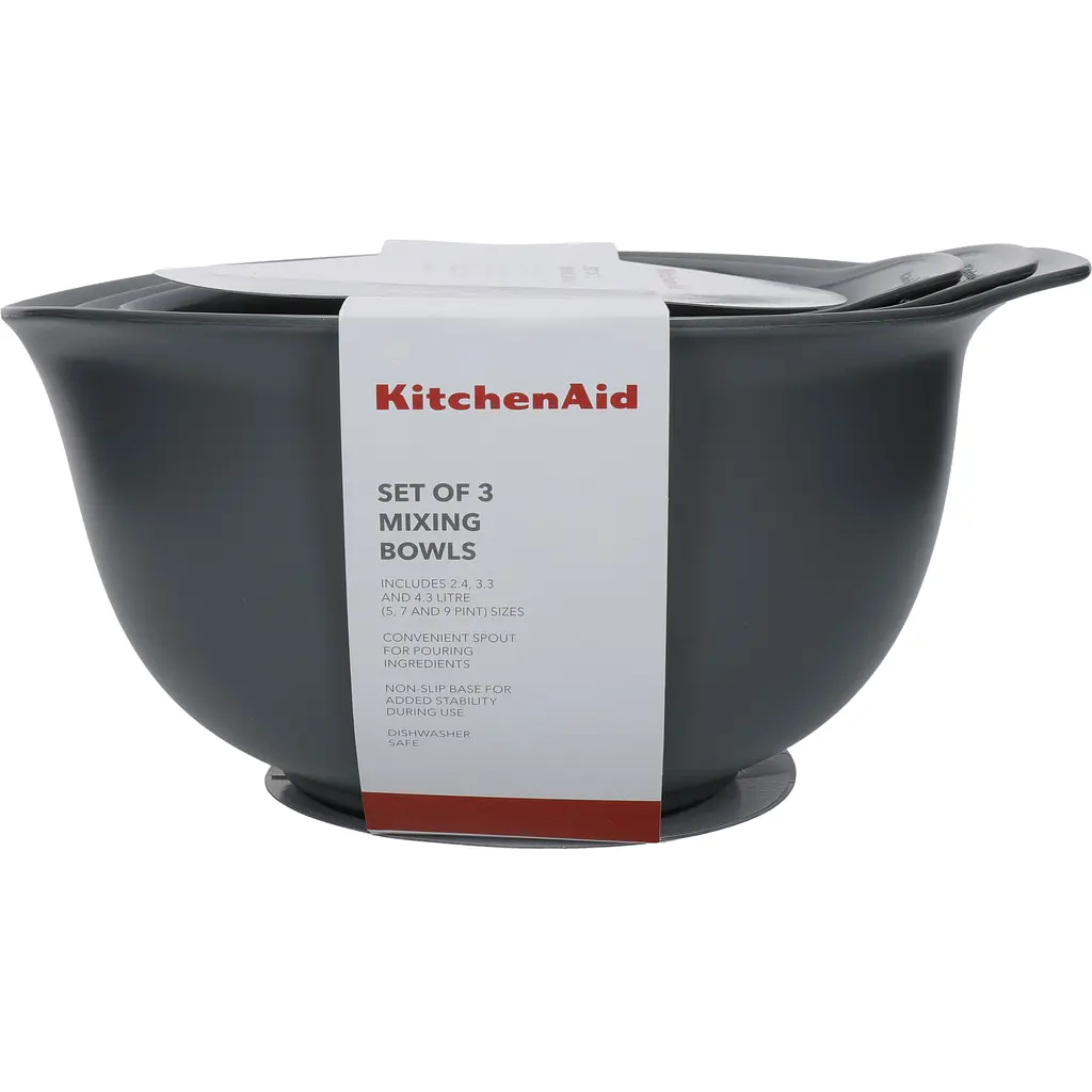 Набір мисок для змішування KitchenAid Coreline сірий 3 шт. (KQG175OSCGG) - фото 6