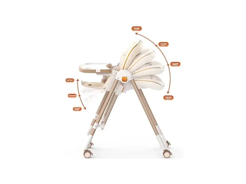 Стільчик-шезлонг для годування 2 в 1 Kidilo Baby Chair Z901 pink (11-3) - фото 9