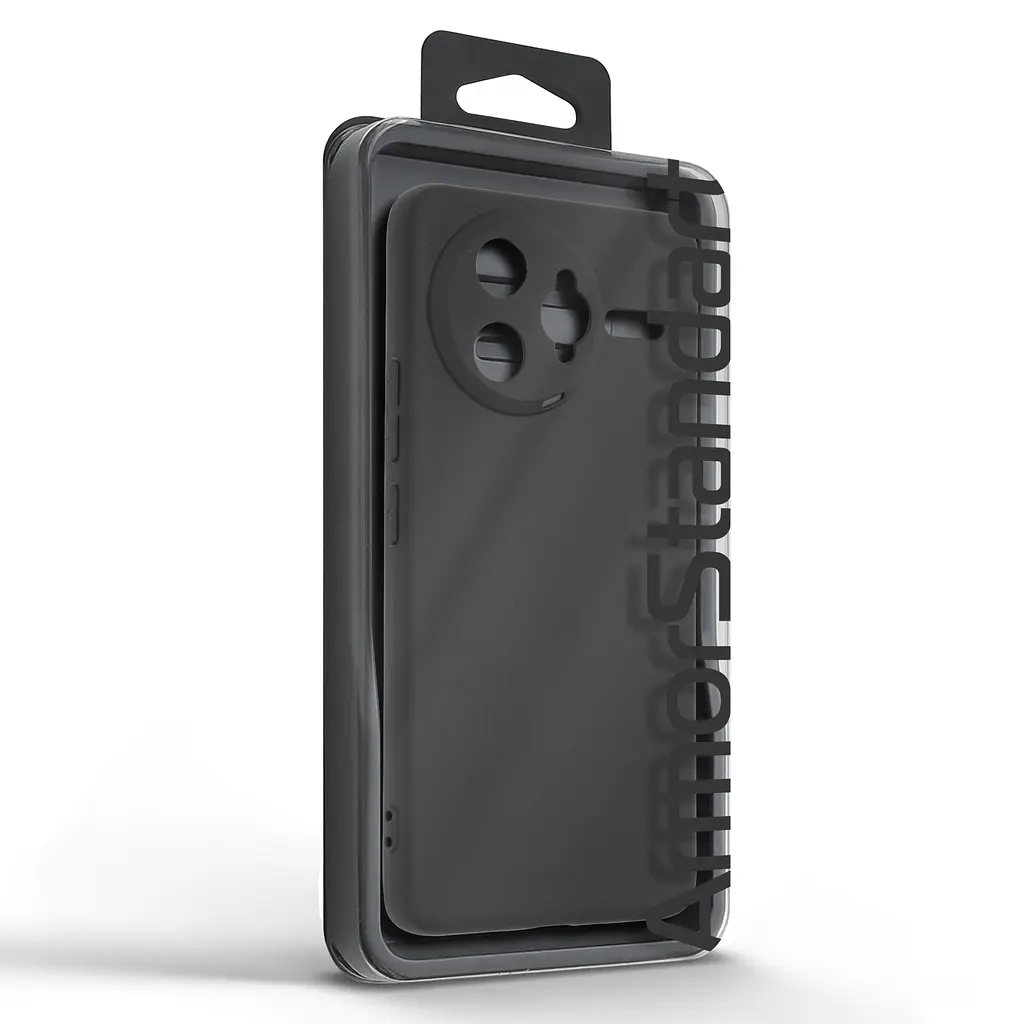 Чехол-накладка для смартфона Xiaomi Poco F7 Ultra противоударный, силиконовый, термополиуретановый (ТПУ), с защитой камеры и корпуса, черный, защита всего корпуса, ArmorStandart (ARM85216) - фото 5