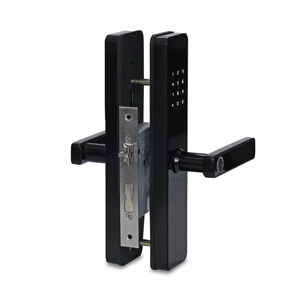 Замок біометричний автономний Trinix TRL-5303BTF Black з Bluetooth, зчитувачем відбитків пальців і карт Mifare (65-00061) - фото 2