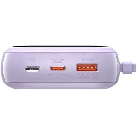 Умб Baseus Qpow Digital Display Quick Charging Power Bank (з Type-C Cable) 20000mAh USB/Type-C/Lightning, 22.5W/5A, PD/QC (PPQD-I02) 000008653-up - фото 6