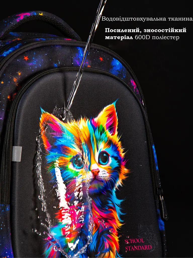 Ортопедический рюкзак для школы School Standard для девочки 475 гр 17,5 литров Разноцветный - фото 8