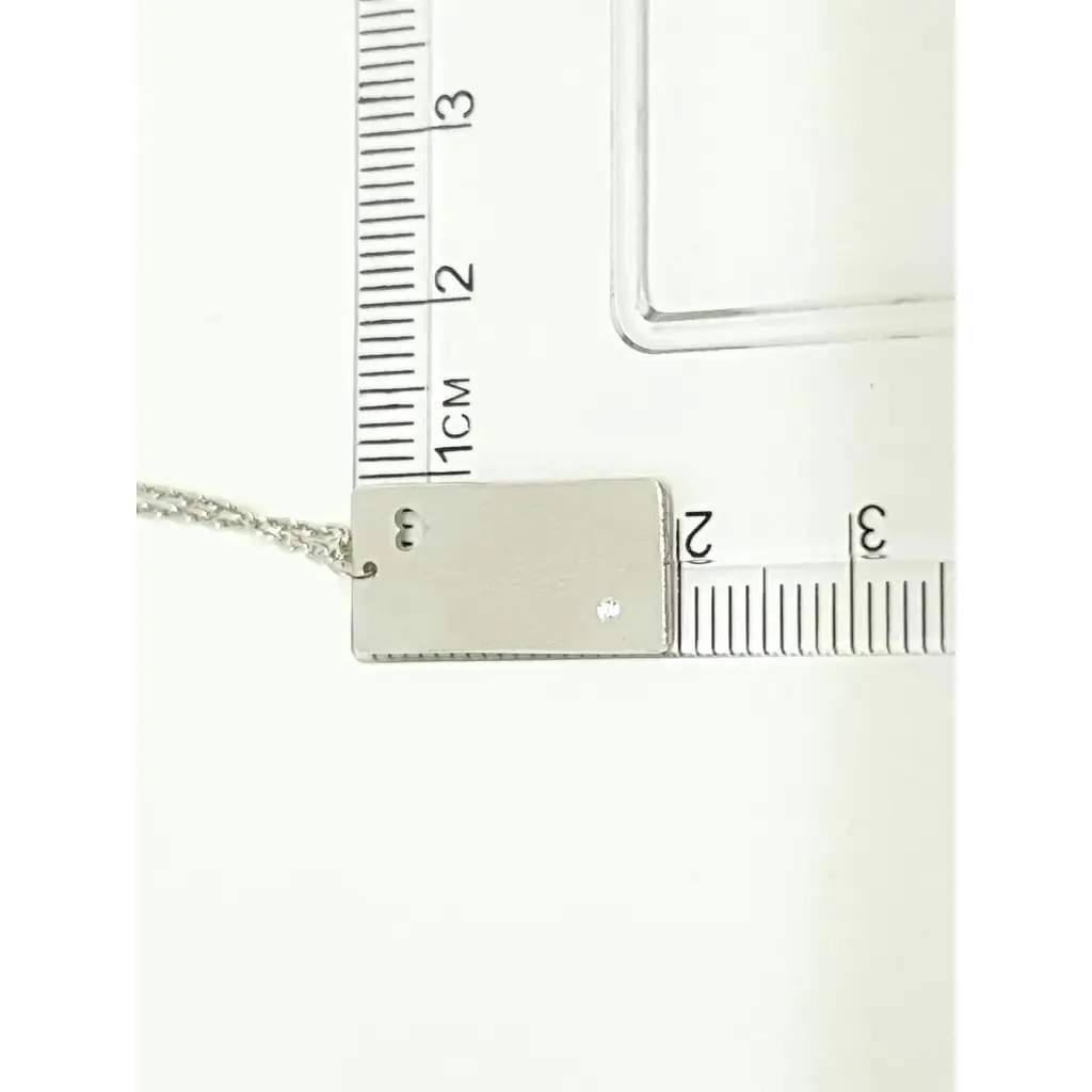 Срібне кольє Qvaliz для гравіювання з фіанітом. 90801262 - фото 4