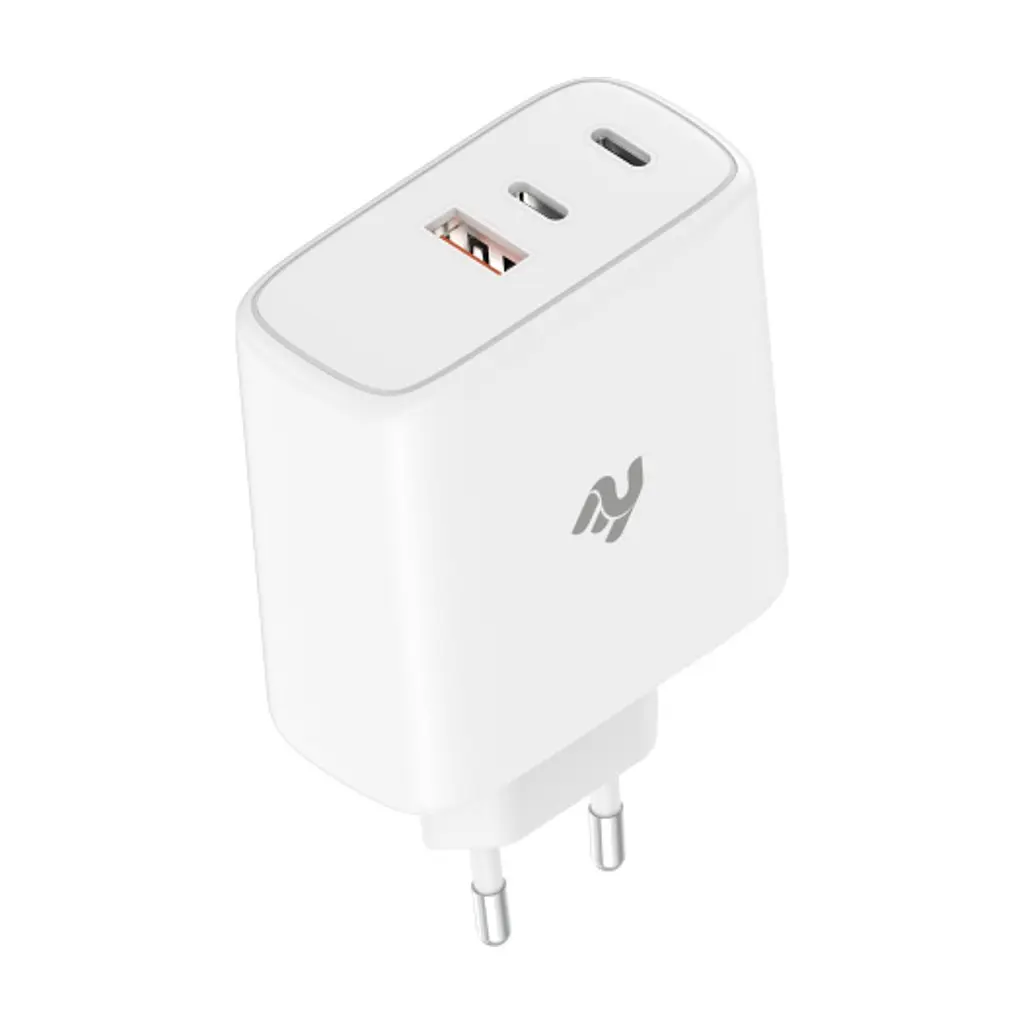 Зарядний пристрій 2E USB-C Wall Charger GaN 65W, white (2E-WC3USB65W-W) - фото 2