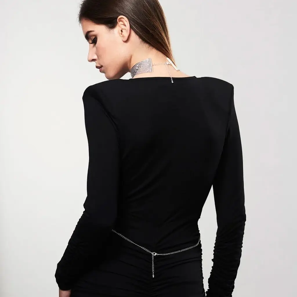 Прикраса на шию Bijoux Indiscrets Desir Metallique Collar (сріблястий) - фото 3