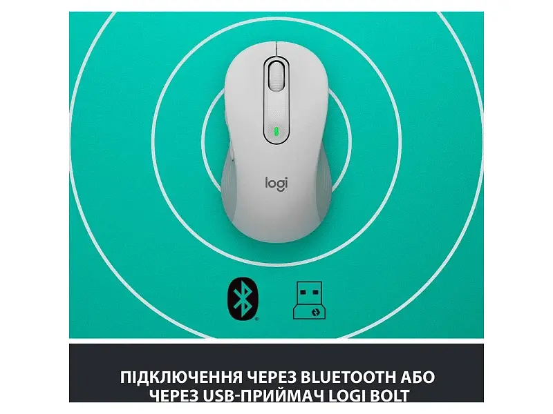Миша Logitech Signature M650 L Wireless Mouse Off-White (910-006238) - фото 9