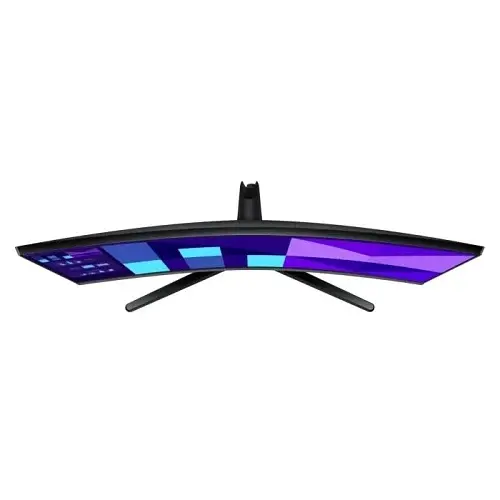 Монітор вигнутий 27" Samsung Essential S3, Black, VA, 1920x1080 (16:9), 4 мс, 100 Гц, 250 кд/м², 4000:1, 1800R, 178°/178°, VGA/HDMI, VESA 75x75 (LS27D390GAIXUA) - фото 6