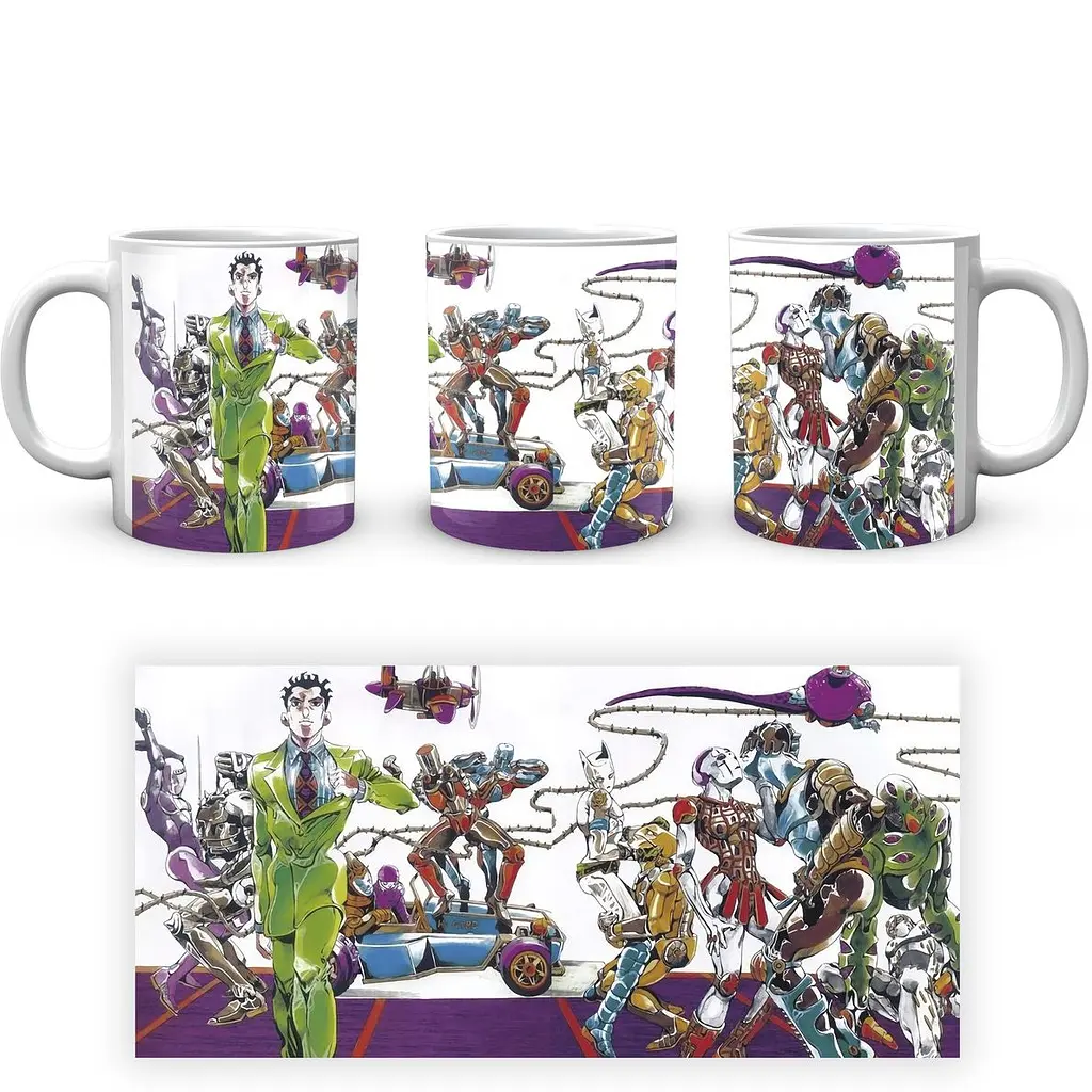Кружка GeekLand JoJo's Bizarre Adventure Невероятные приключения ДжоДжо:Гонка стальной шар JJSBR 09 330 мл белая - фото 4