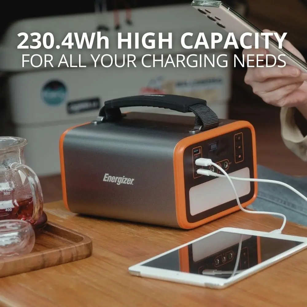 Зарядна станція Energizer 150Вт (230Вт/г) 2xDC, LiFePO4, USB-C PD 60Вт (PPS240W2) - фото 4