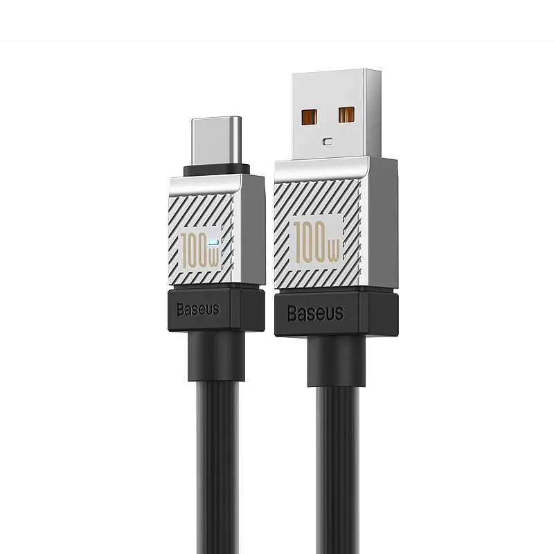 Дата кабель Baseus CoolPlay Series USB to Type-C 100W (1m) (CAKW00060) Black - фото 4
